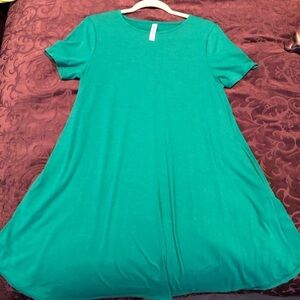 Zenana Green Swing Dress